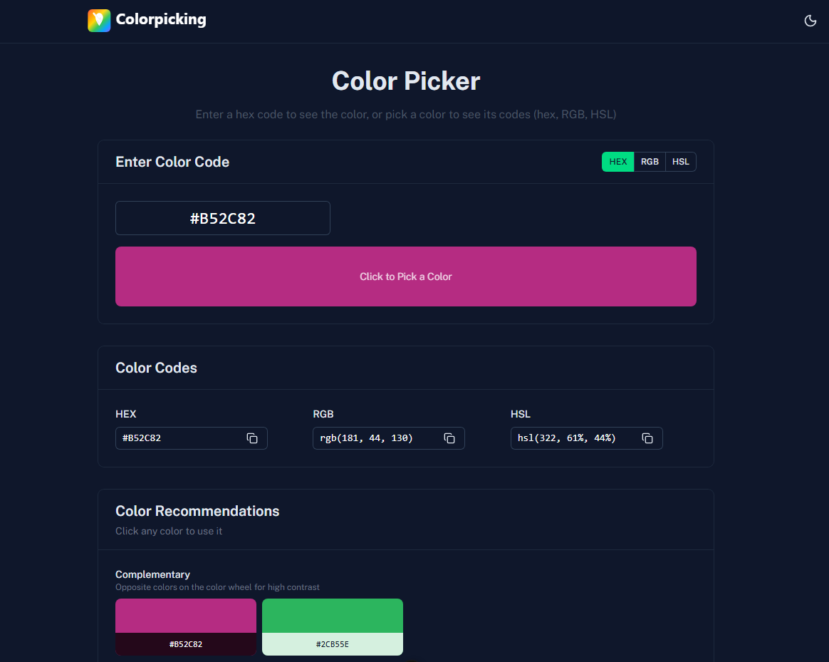 Colorpicking